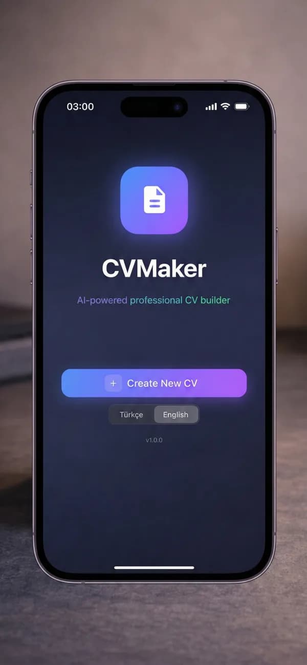 CV Maker AI — Ekran görüntüleri