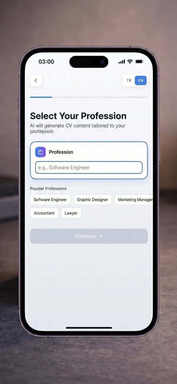 CV Maker AI — Ekran görüntüleri