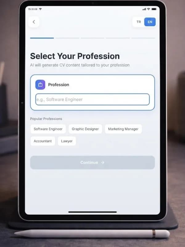 CV Maker AI — Ekran görüntüleri
